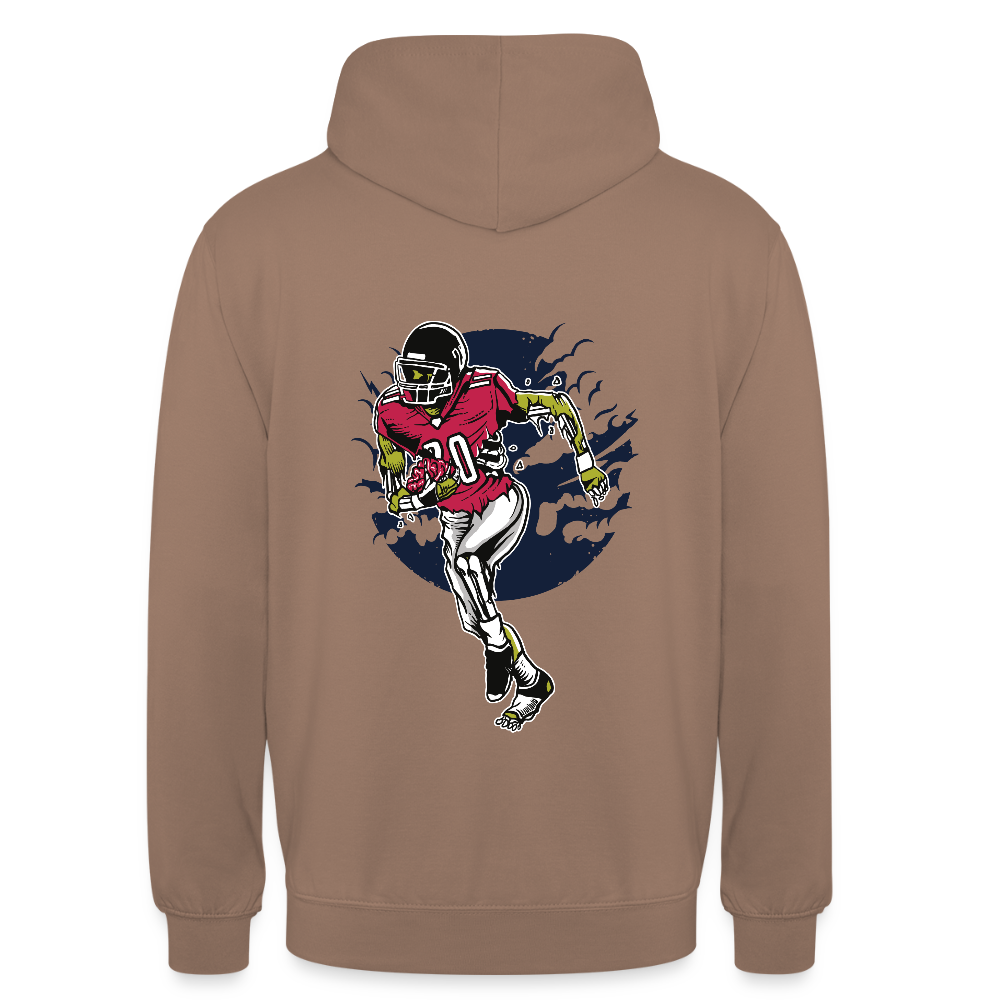 Zombie footballer Unisex Hoodie - mocha