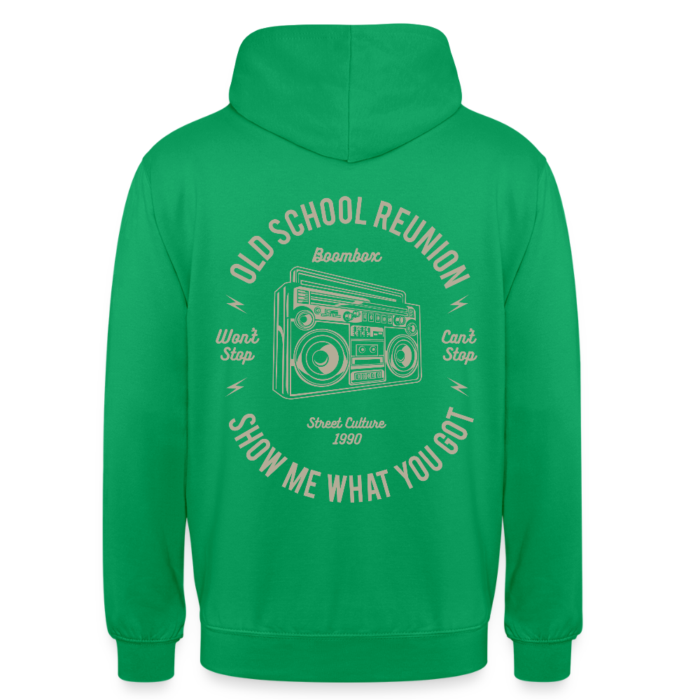 Old school reunion Unisex Hoodie - kelly green