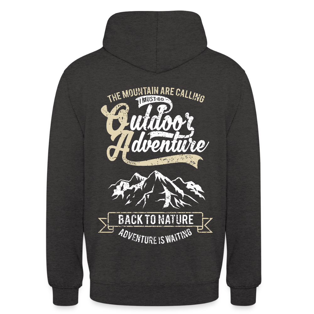 Outdoor Adventure Unisex Hoodie - charcoal grey
