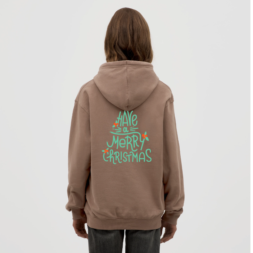 Merry christmas Unisex Hoodie - mocha