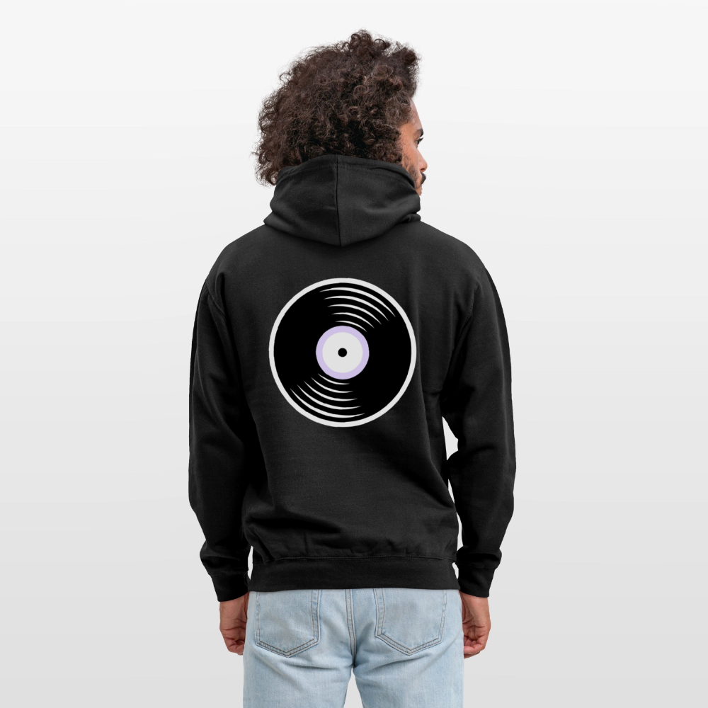 Vinyl Unisex Hoodie - black