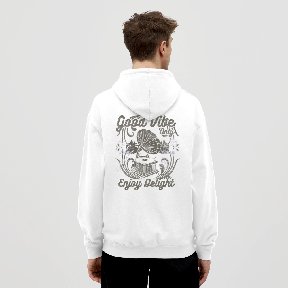 Good vibe Unisex Hoodie - white