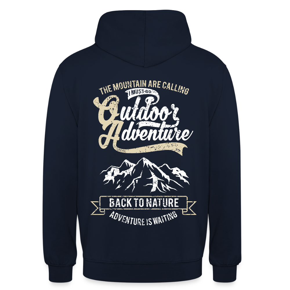 Outdoor Adventure Unisex Hoodie - navy