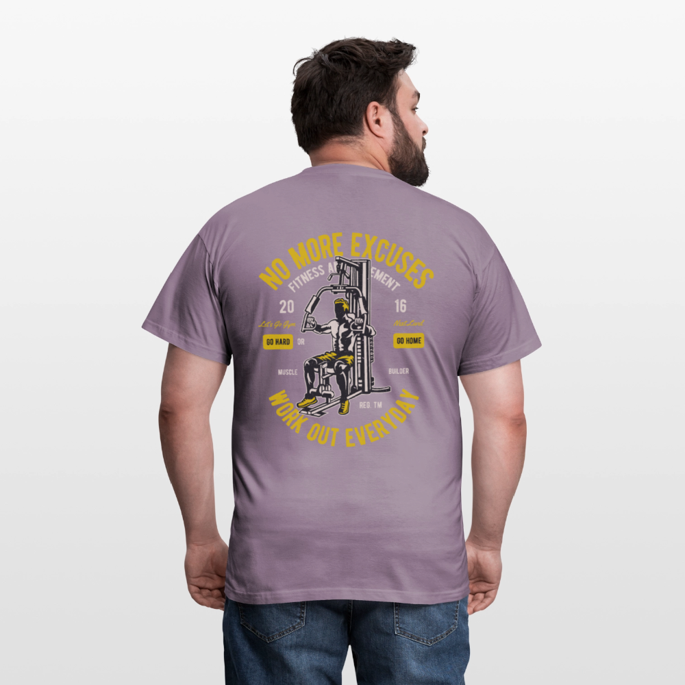 Work out everyday Men's T-Shirt - purple-grey 