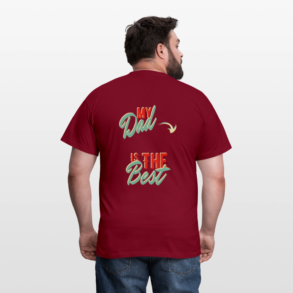 my dad is the best Men's T-Shirt - brick red