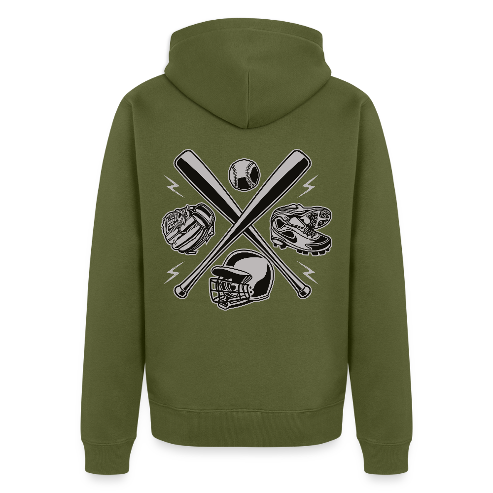 Champion Baseball Men's Premium Hooded Jacket - khaki