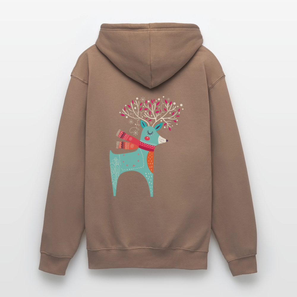 Reindeer Unisex Hoodie - mocha