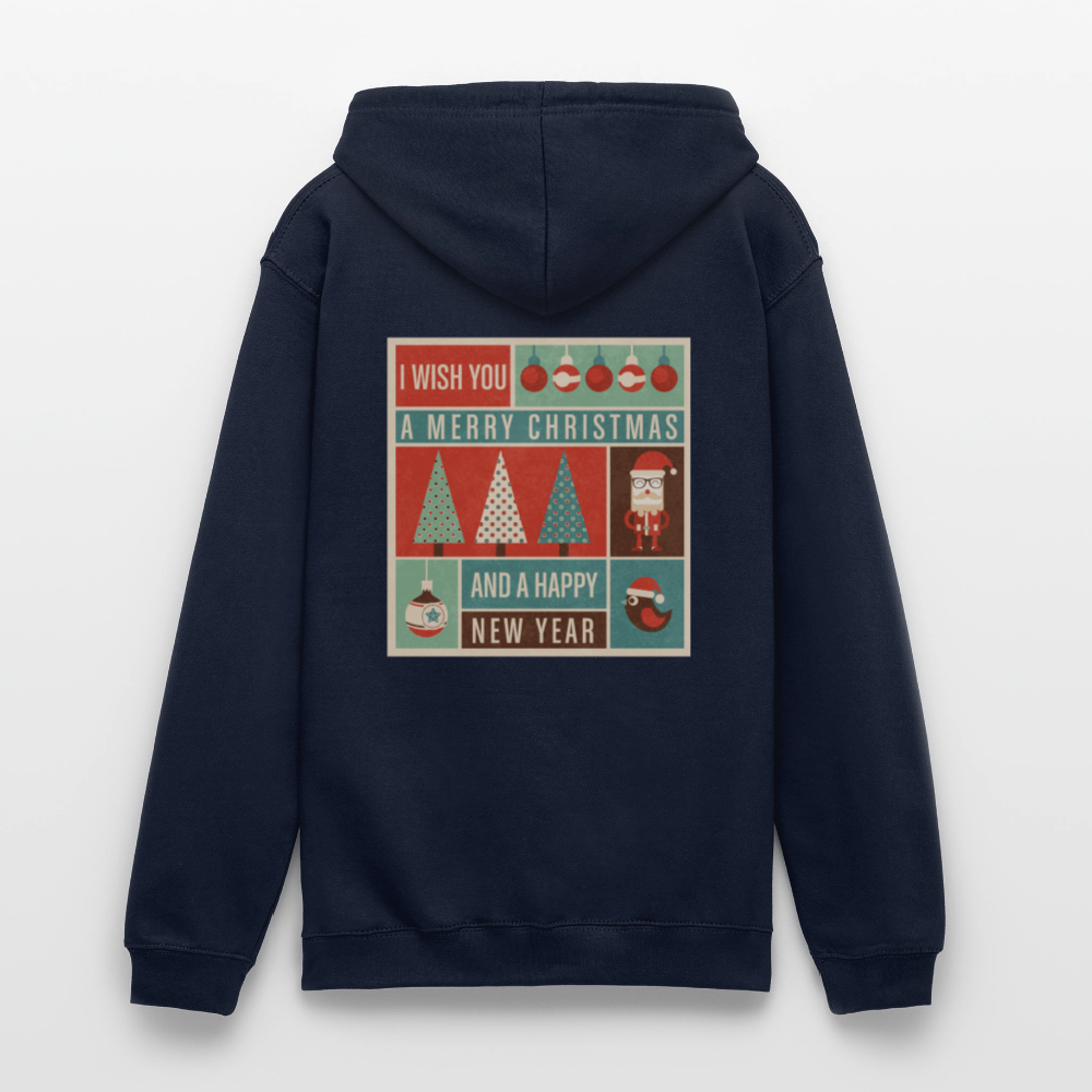 Merry Christmas & happy New Year Unisex Hoodie - navy