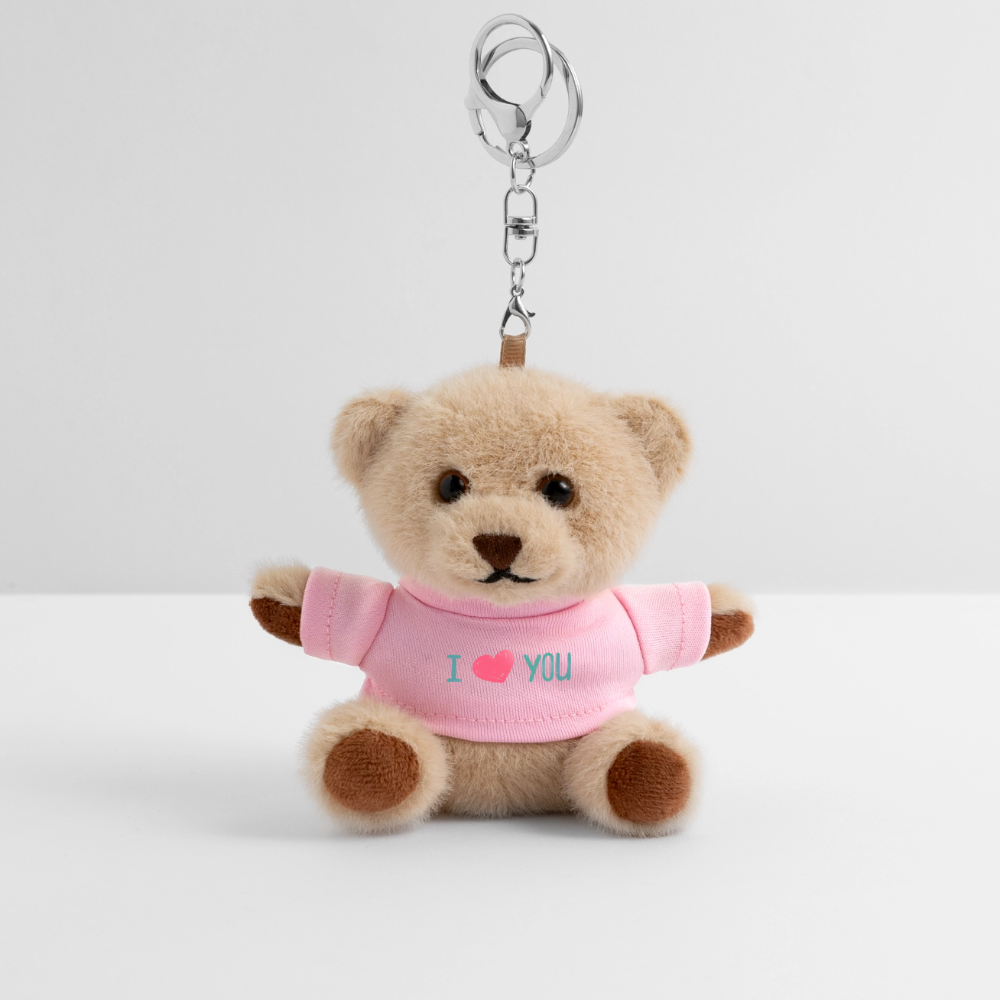 I love you Gift Plush keyring - pink