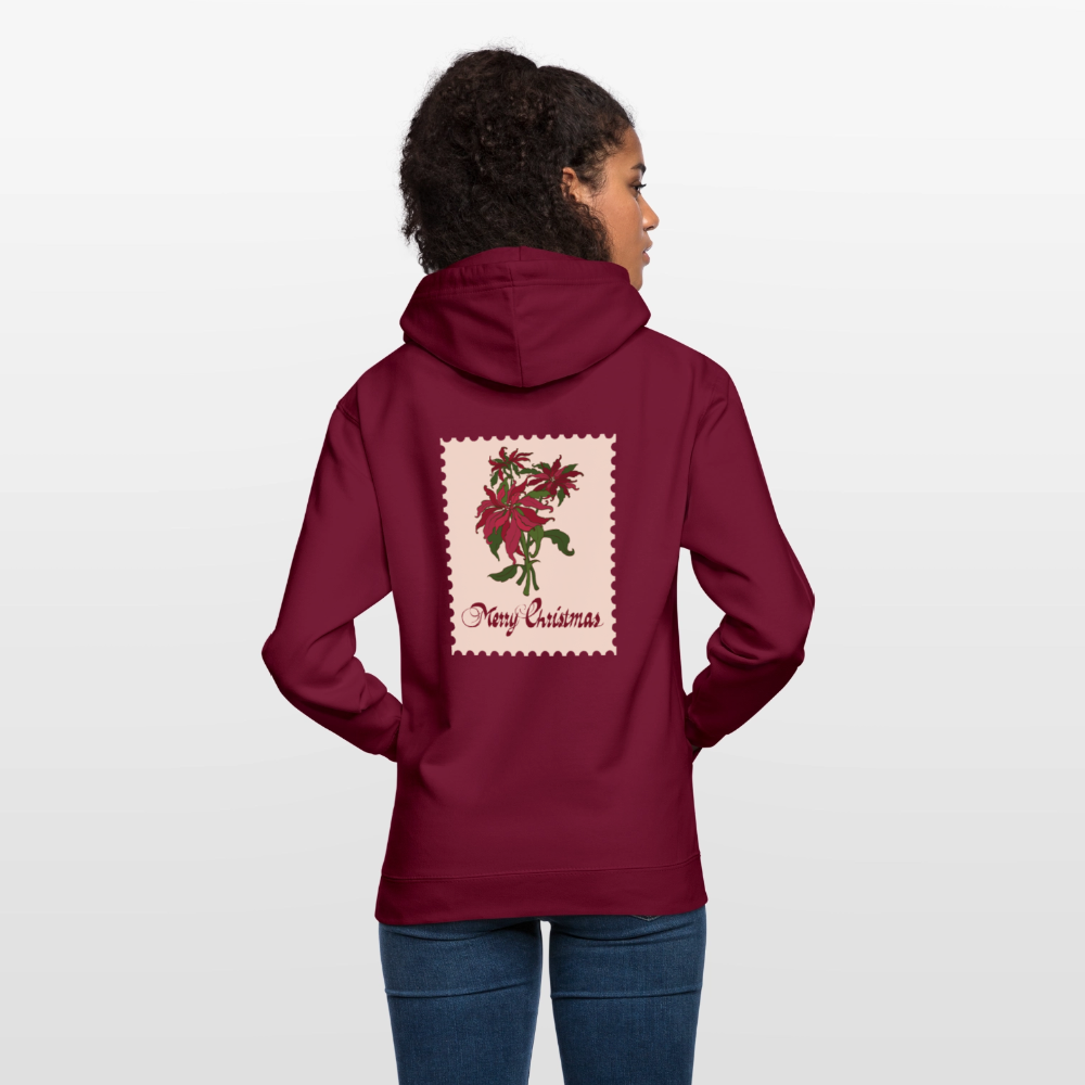Merry Christmas Unisex Hoodie - bordeaux