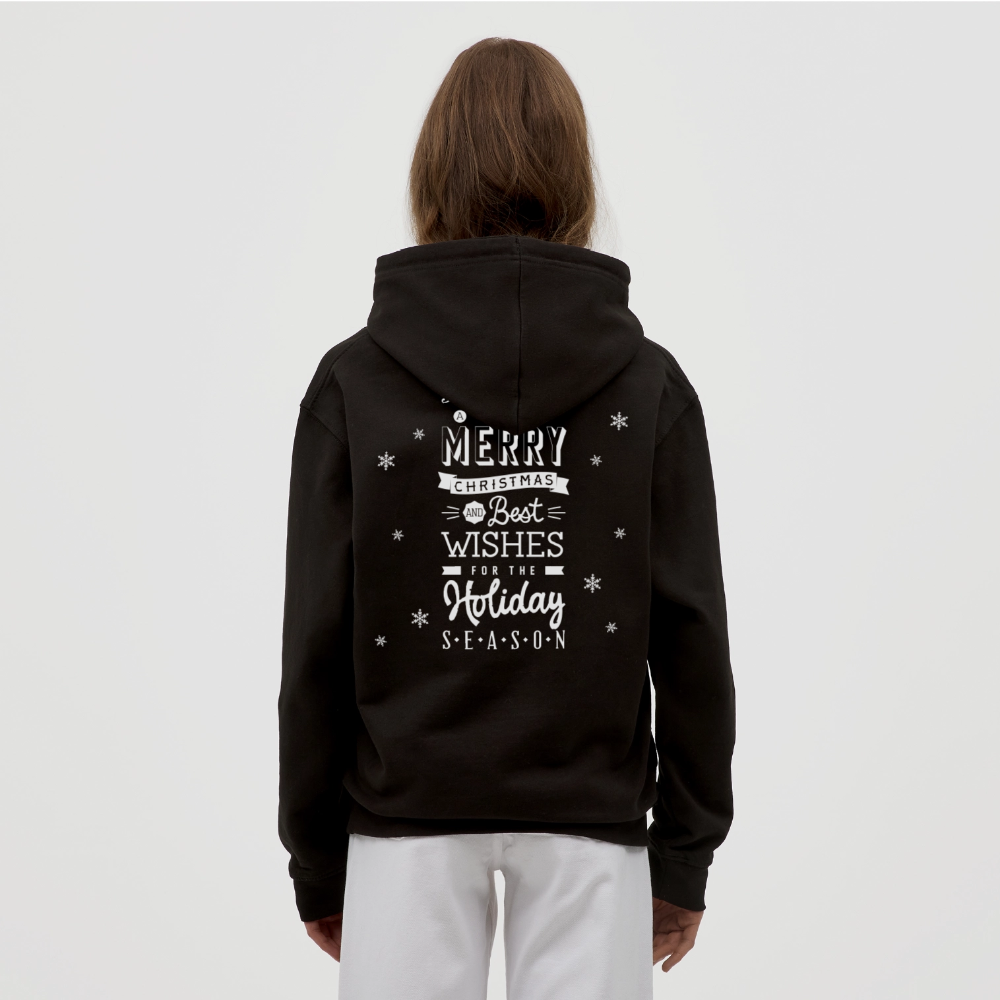 Merry Christmas Unisex Hoodie - black