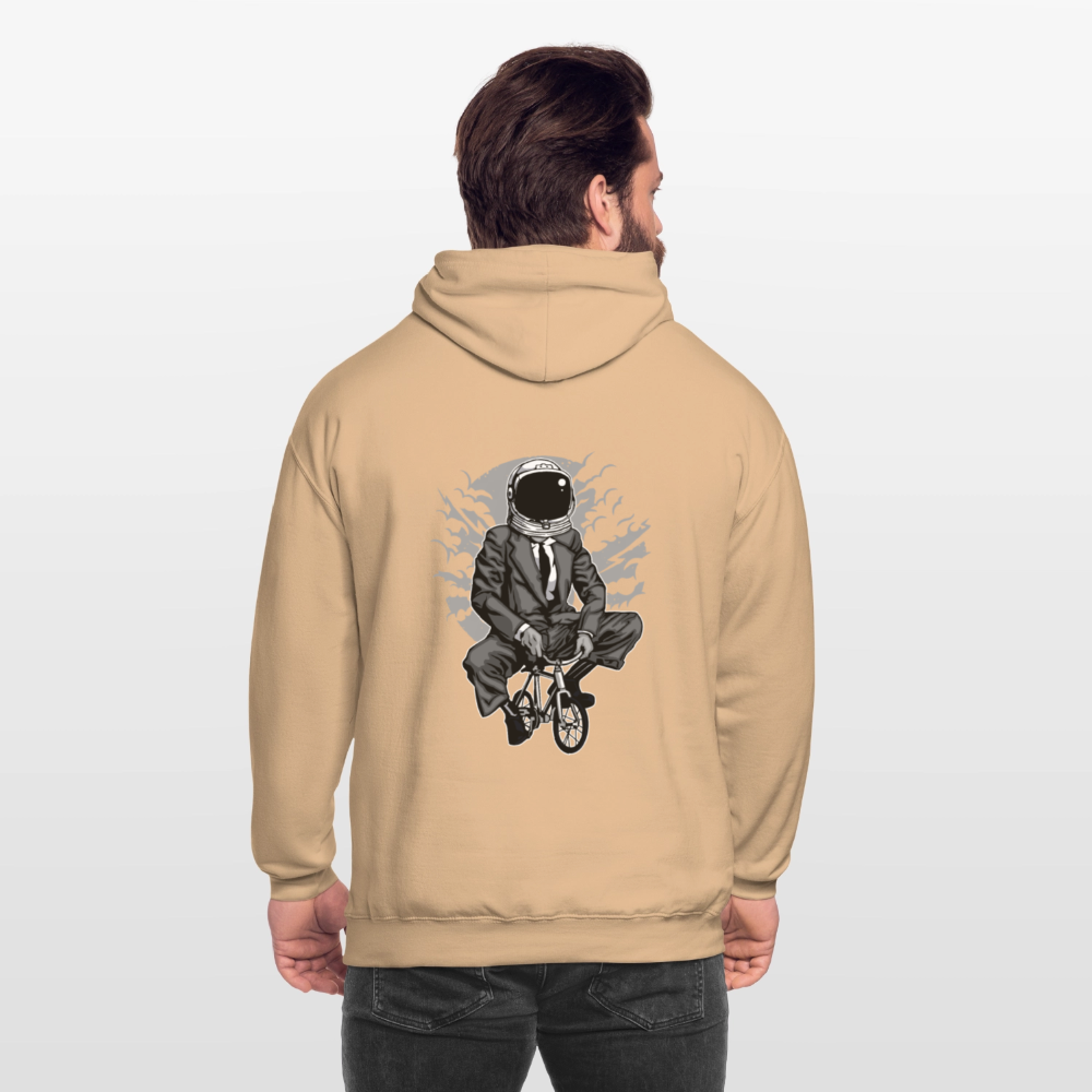 Bike to the moon Unisex Hoodie - peach