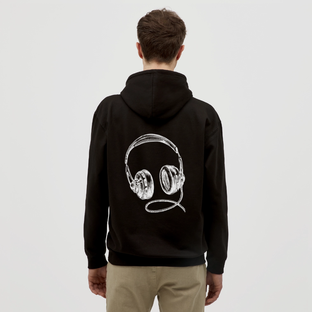 Headphones Unisex Hoodie - black