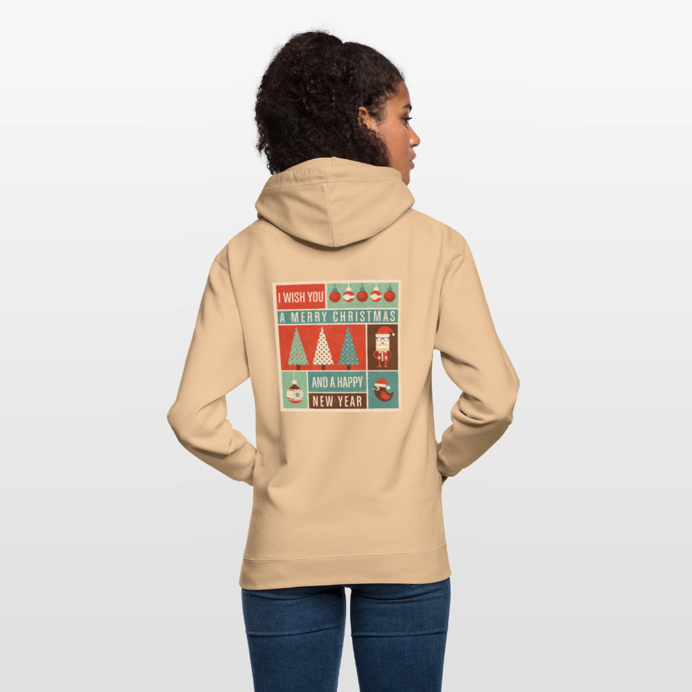 Merry Christmas & happy New Year Unisex Hoodie - peach