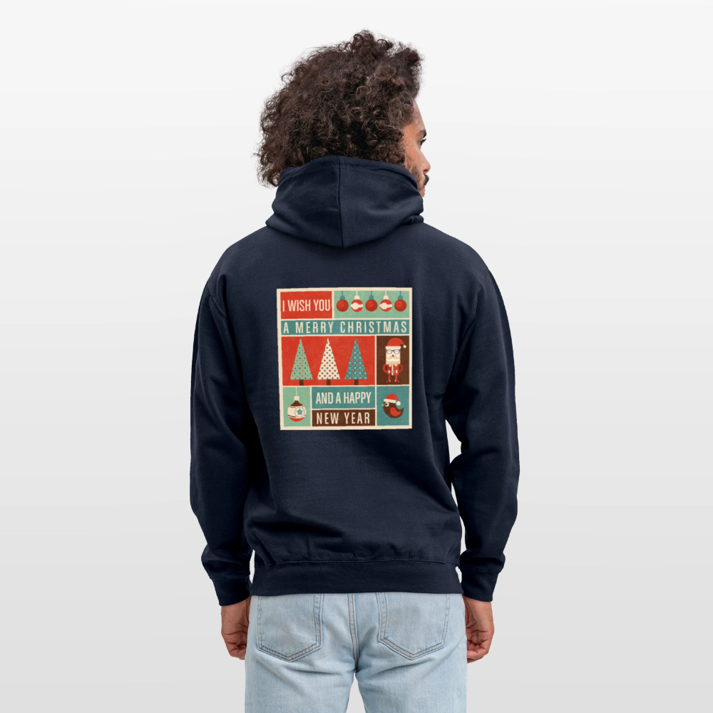 Merry Christmas & happy New Year Unisex Hoodie - navy