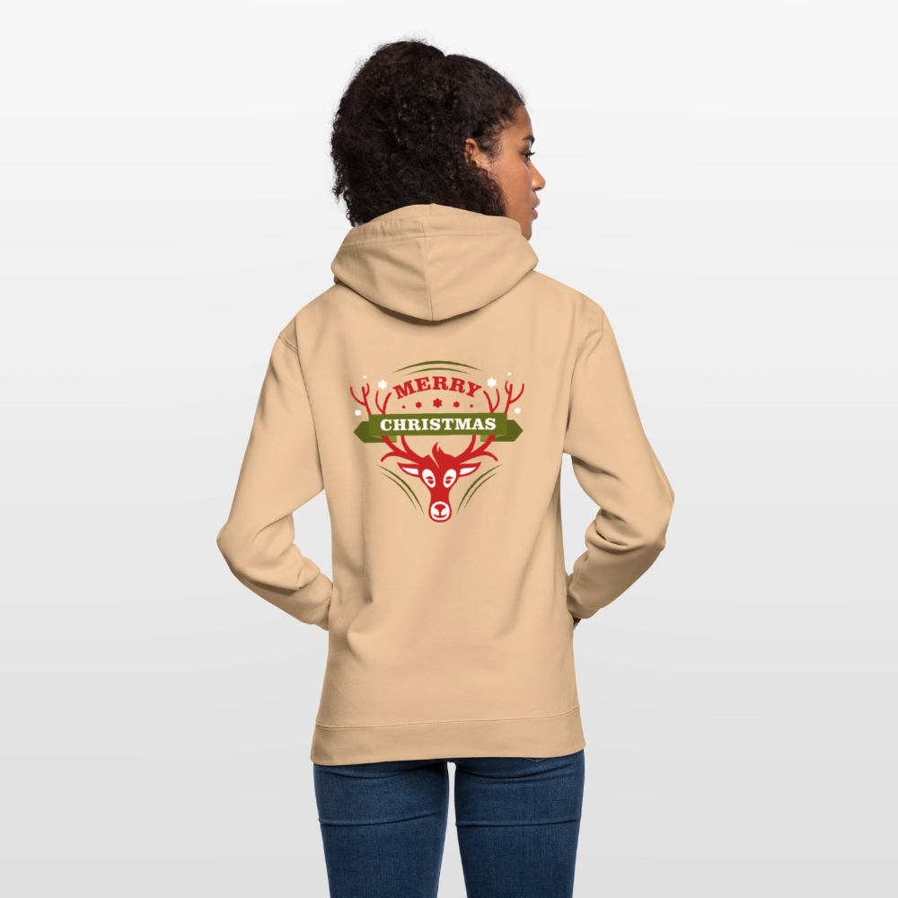 Merry Christmas Unisex Hoodie - peach