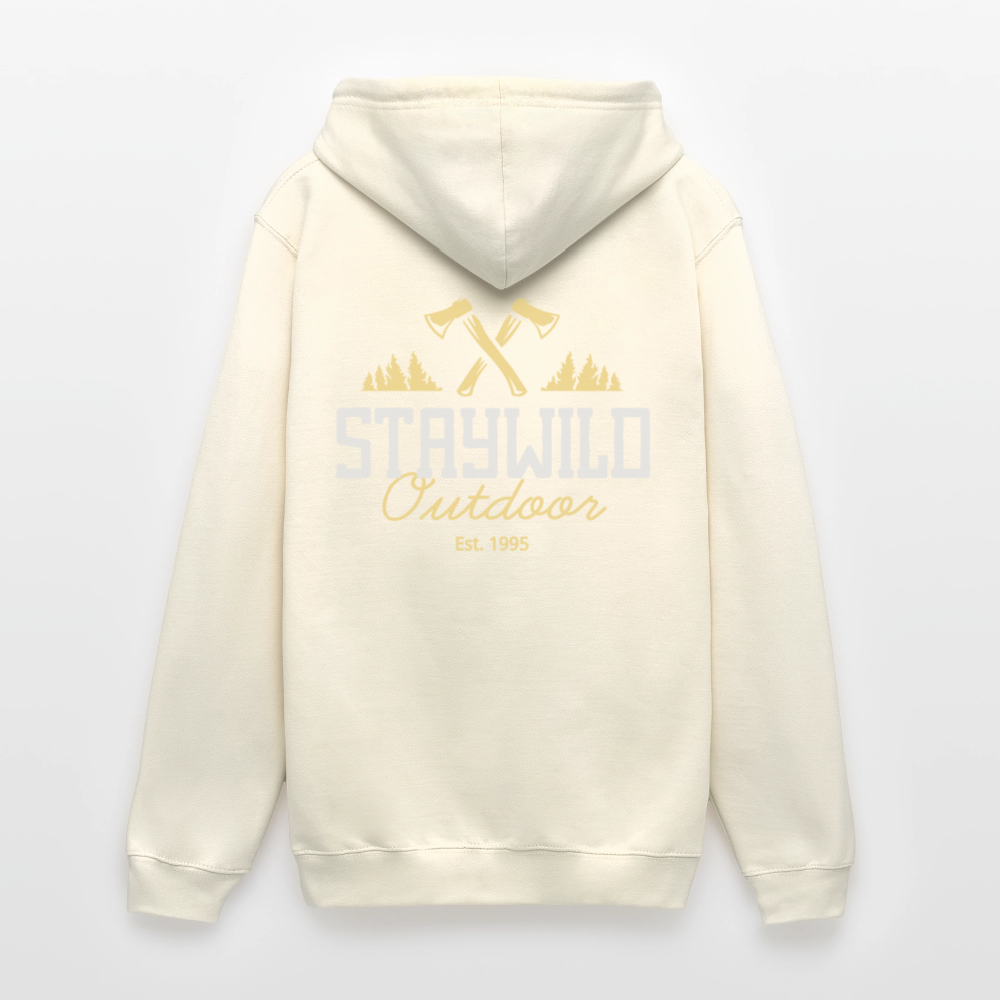 Sign Stay Wild Outdoors Unisex Hoodie - vanilla