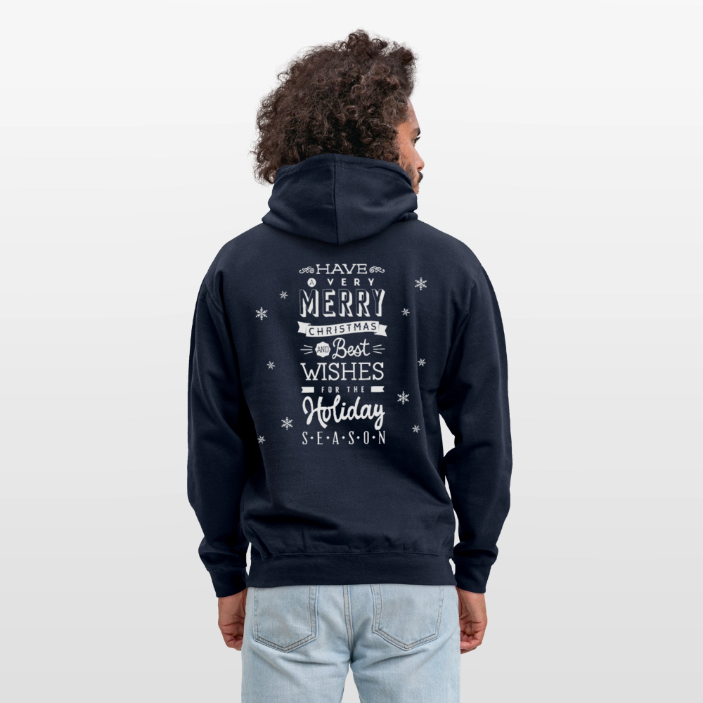 Merry Christmas Unisex Hoodie - navy