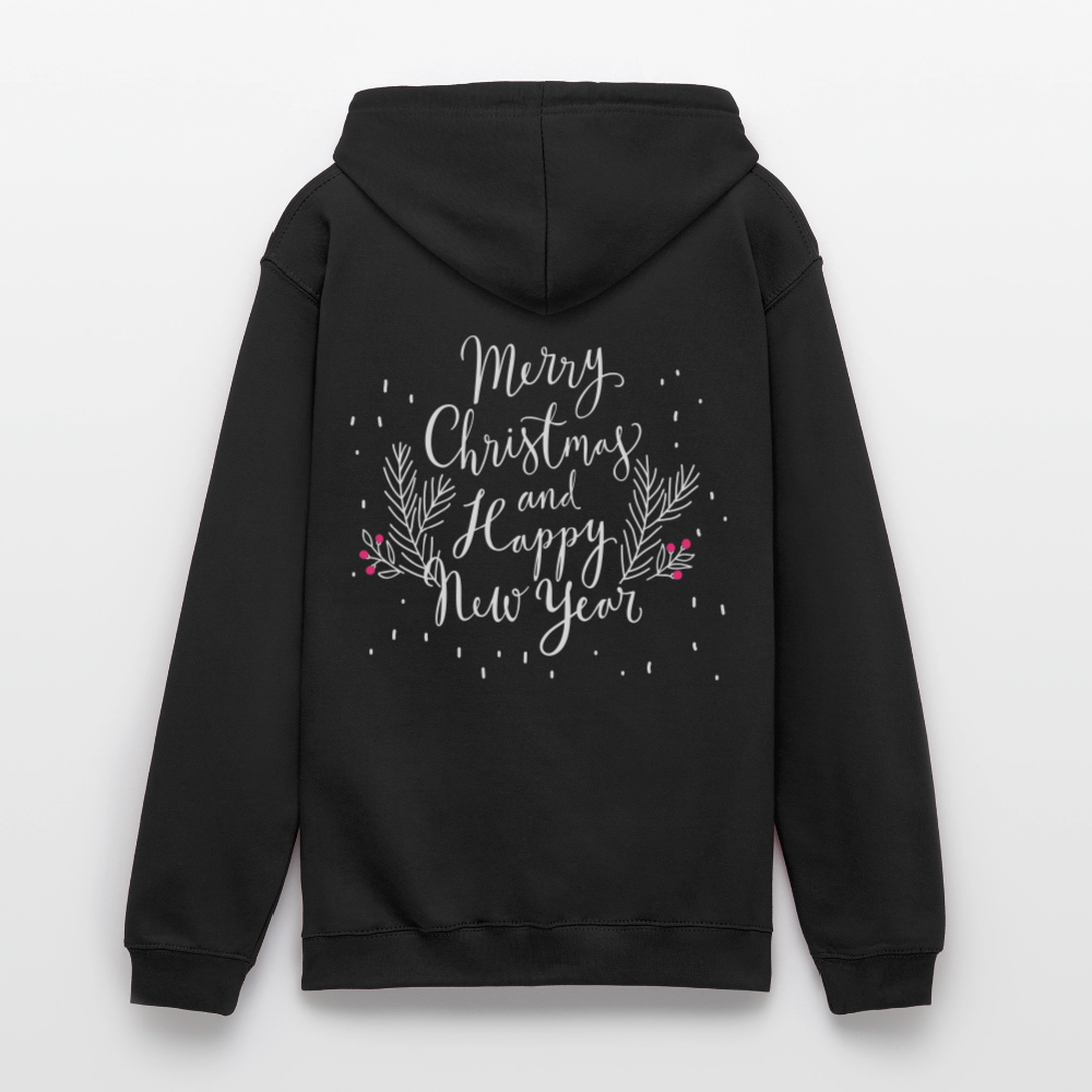 Merry Christmas Unisex Hoodie - black