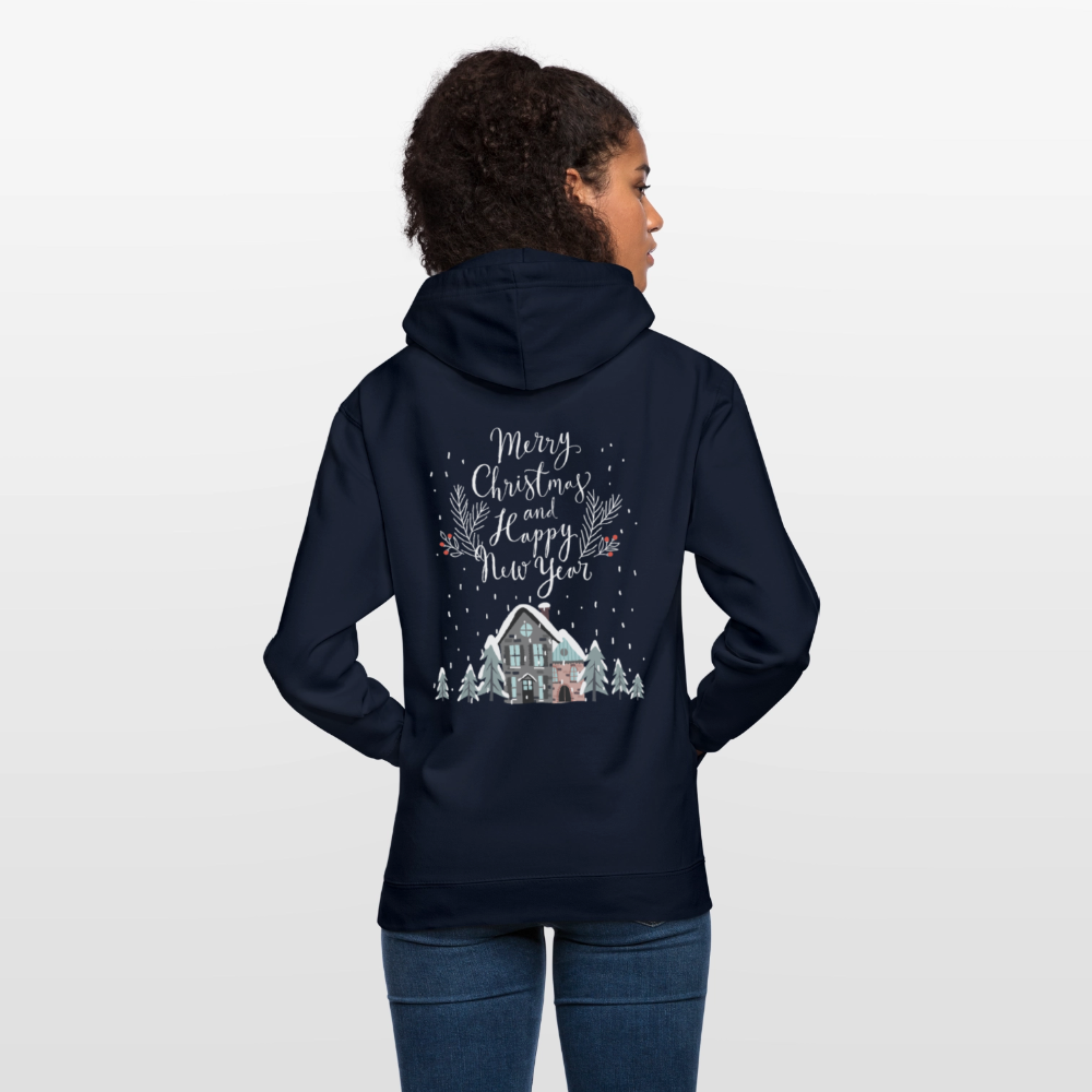 Christmas Quote Unisex Hoodie - navy