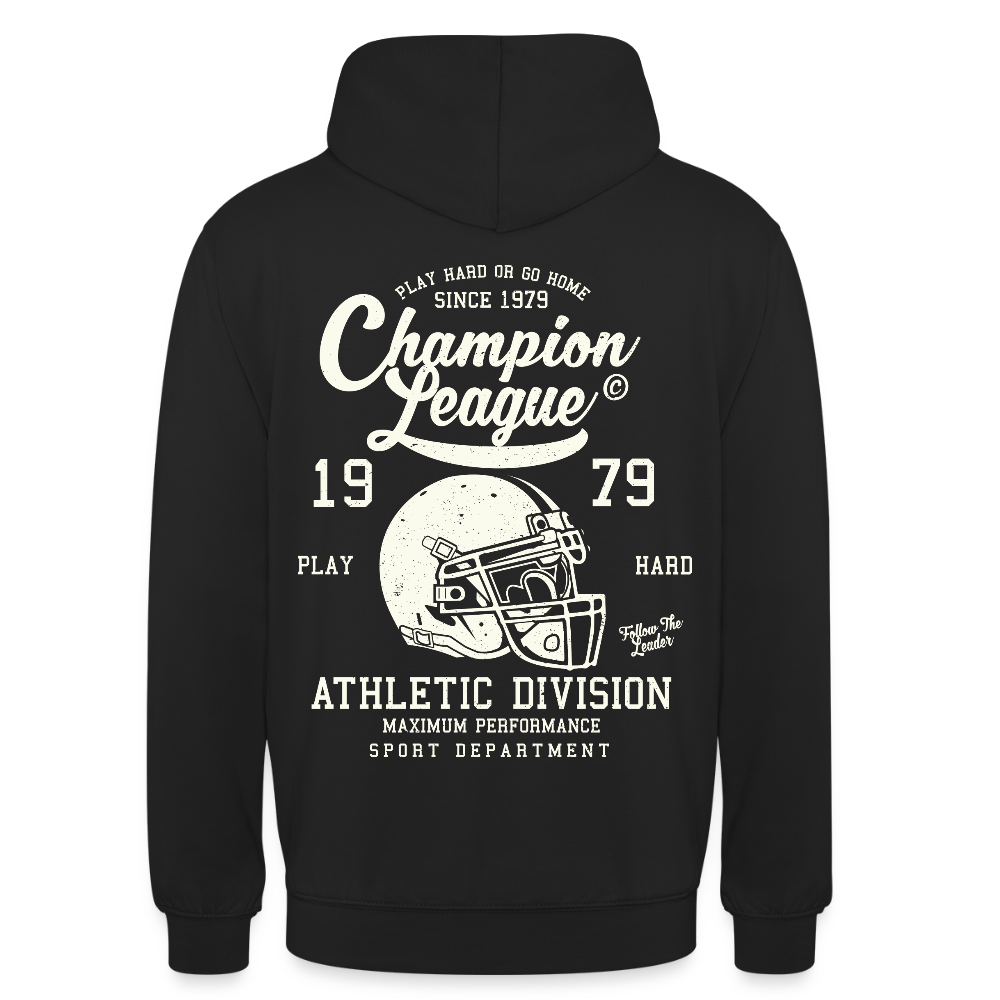 Champion League Unisex Hoodie - black