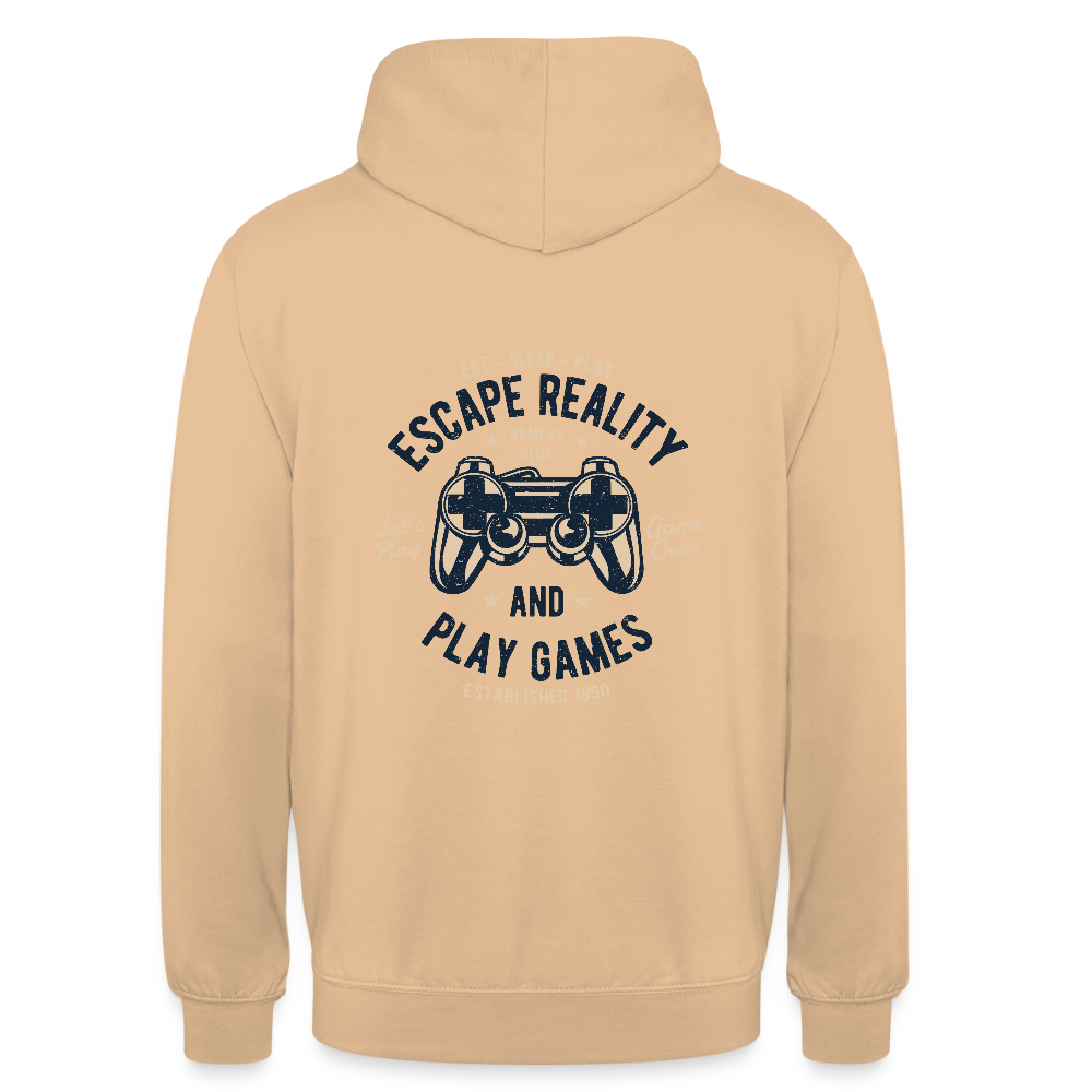 Escape Reality Unisex Hoodie - peach