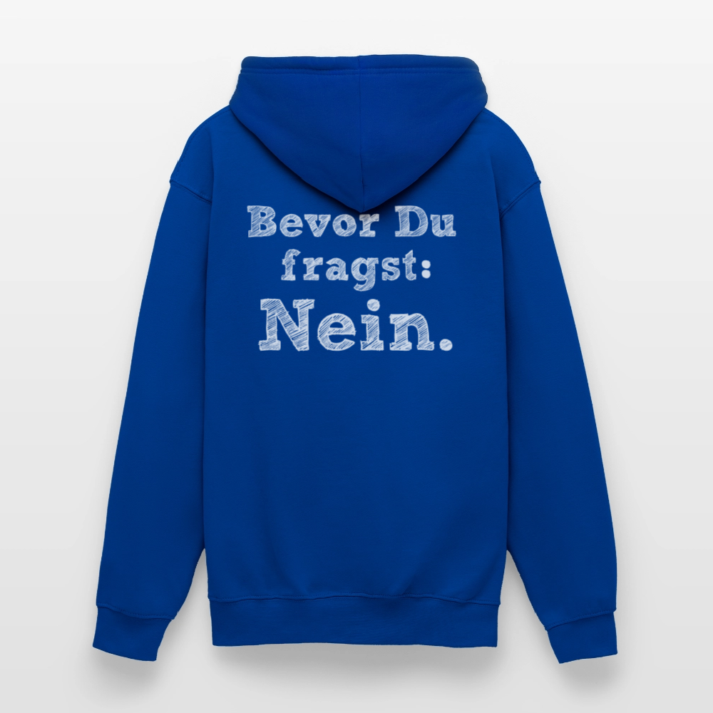 Before you ask Unisex Hoodie - bright royal