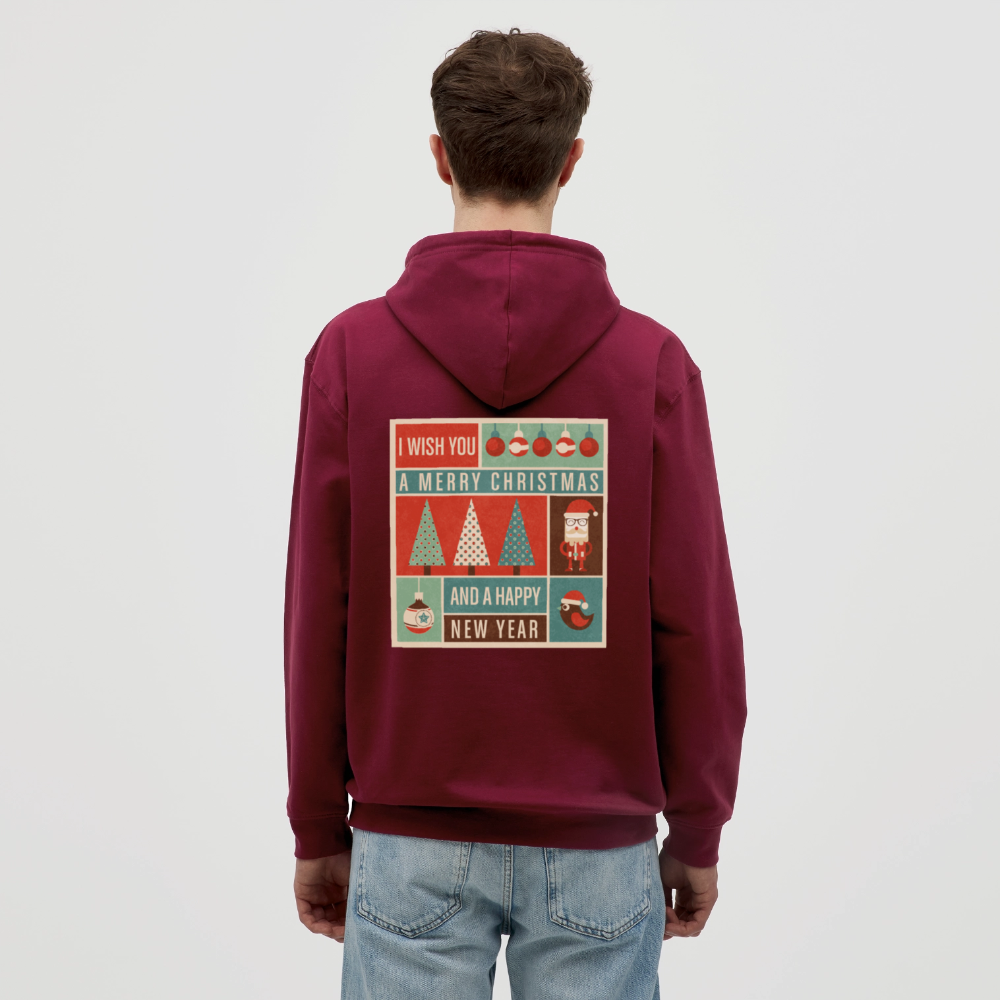 Merry Christmas & happy New Year Unisex Hoodie - bordeaux