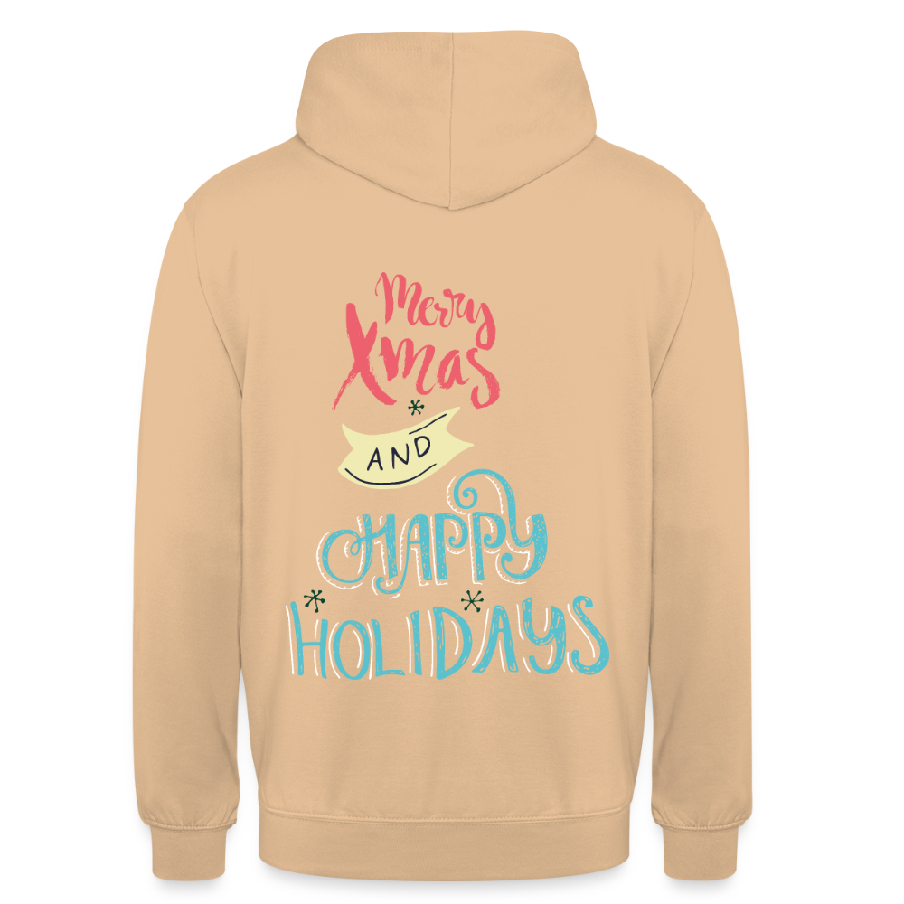 MerryChristmas Unisex Hoodie - peach