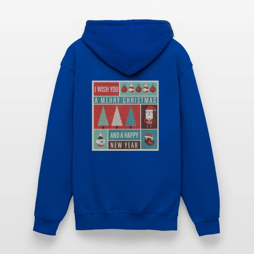 Merry Christmas & happy New Year Unisex Hoodie - bright royal