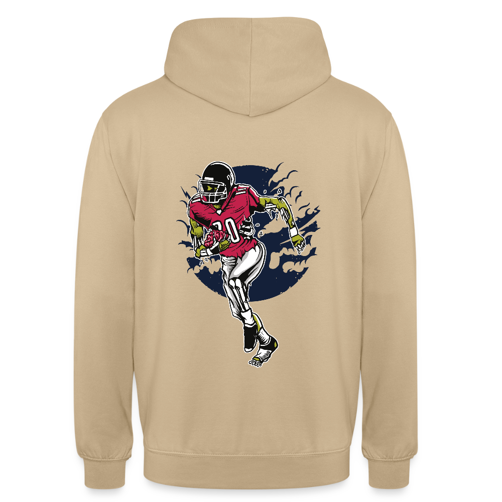 Zombie footballer Unisex Hoodie - beige