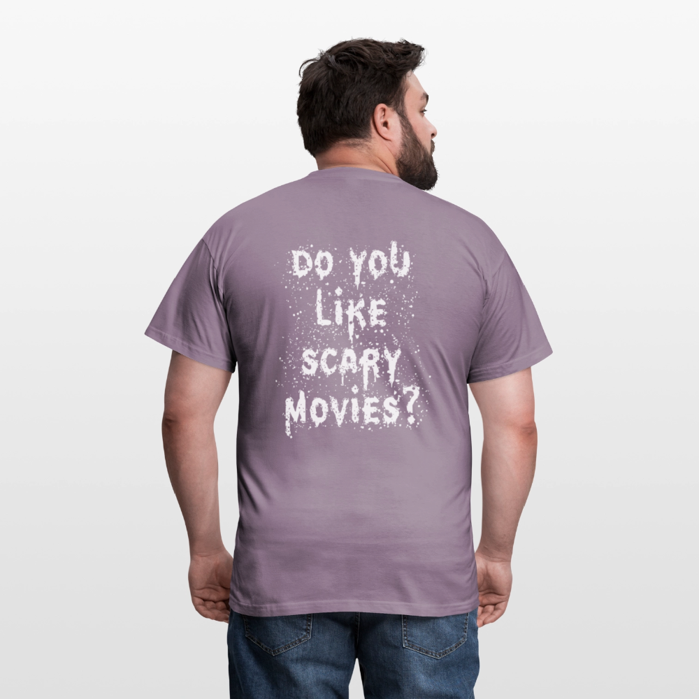 Scary movies Men's T-Shirt - purple-grey 