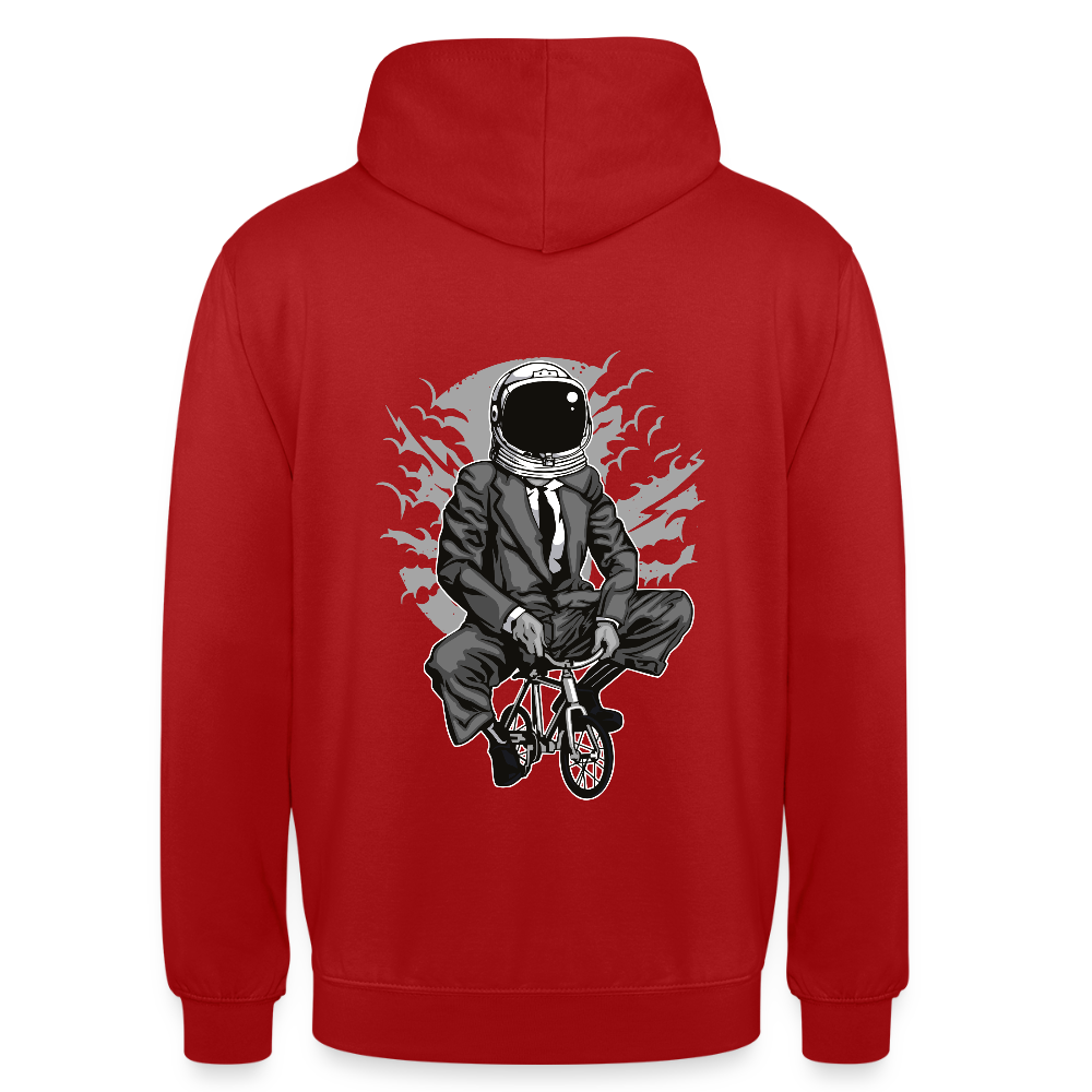 Bike to the moon Unisex Hoodie - red