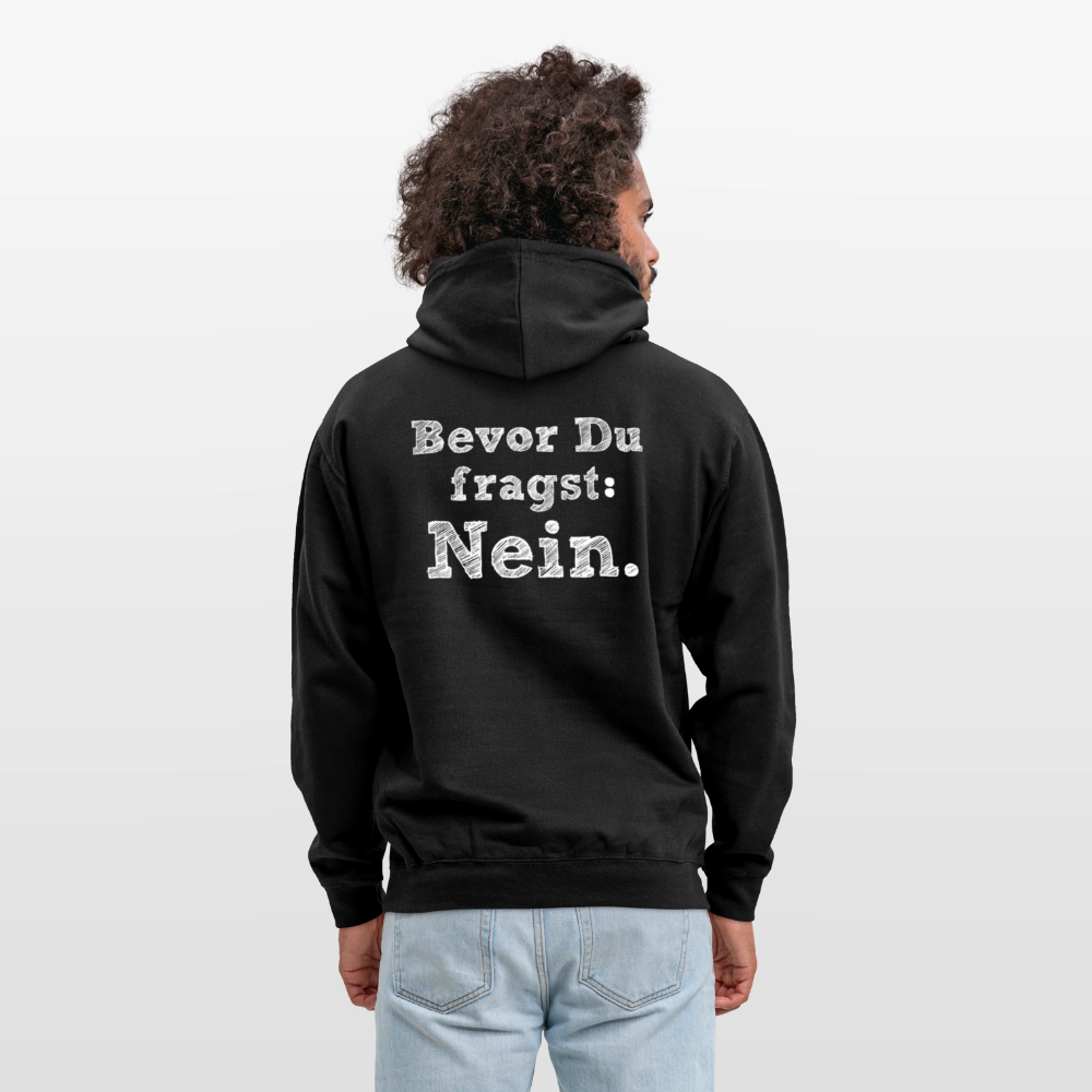 Before you ask Unisex Hoodie - black
