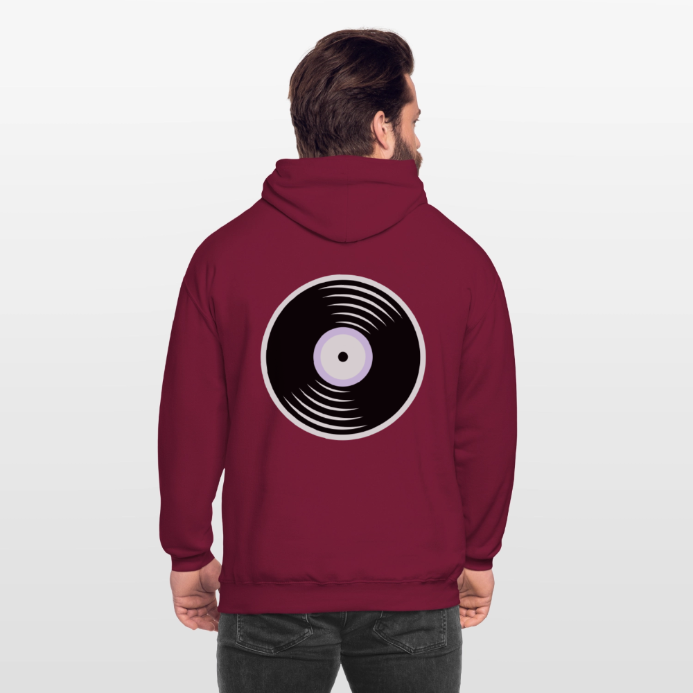 Vinyl Unisex Hoodie - bordeaux