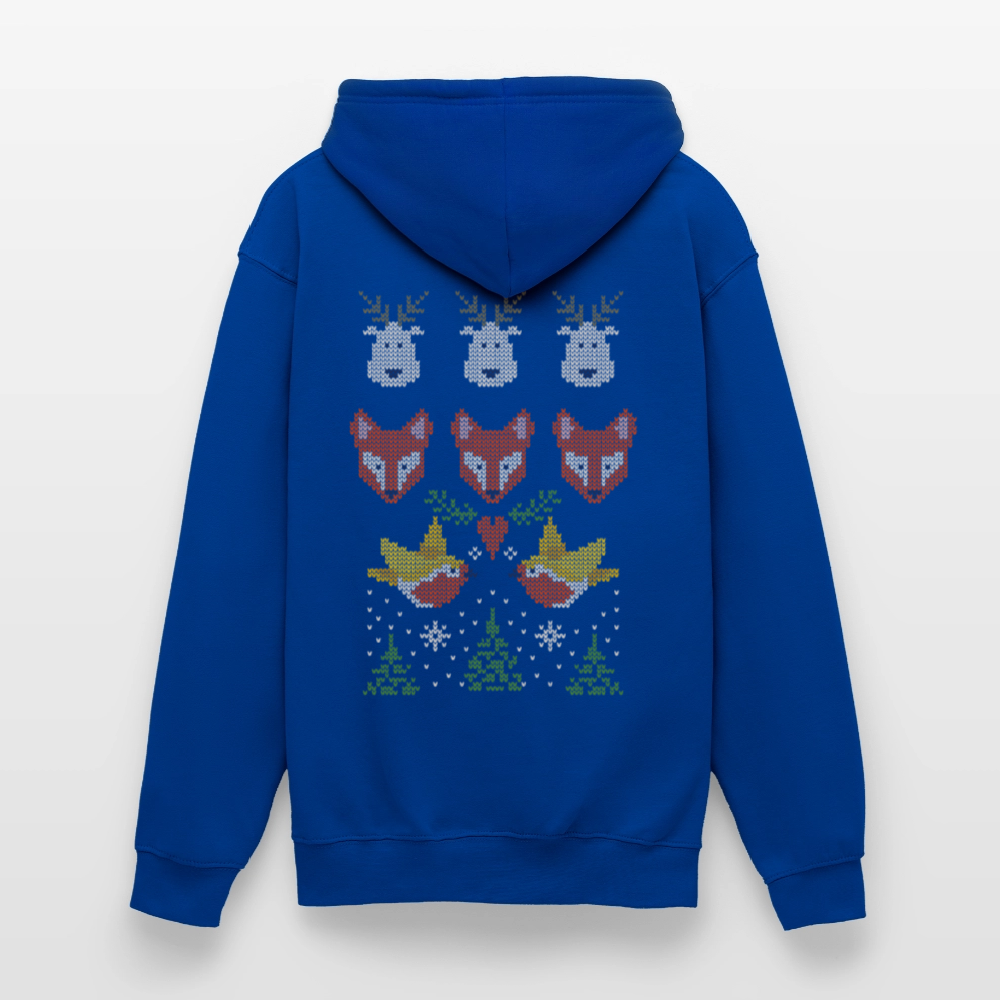 Christmas Embroidery Unisex Hoodie - bright royal