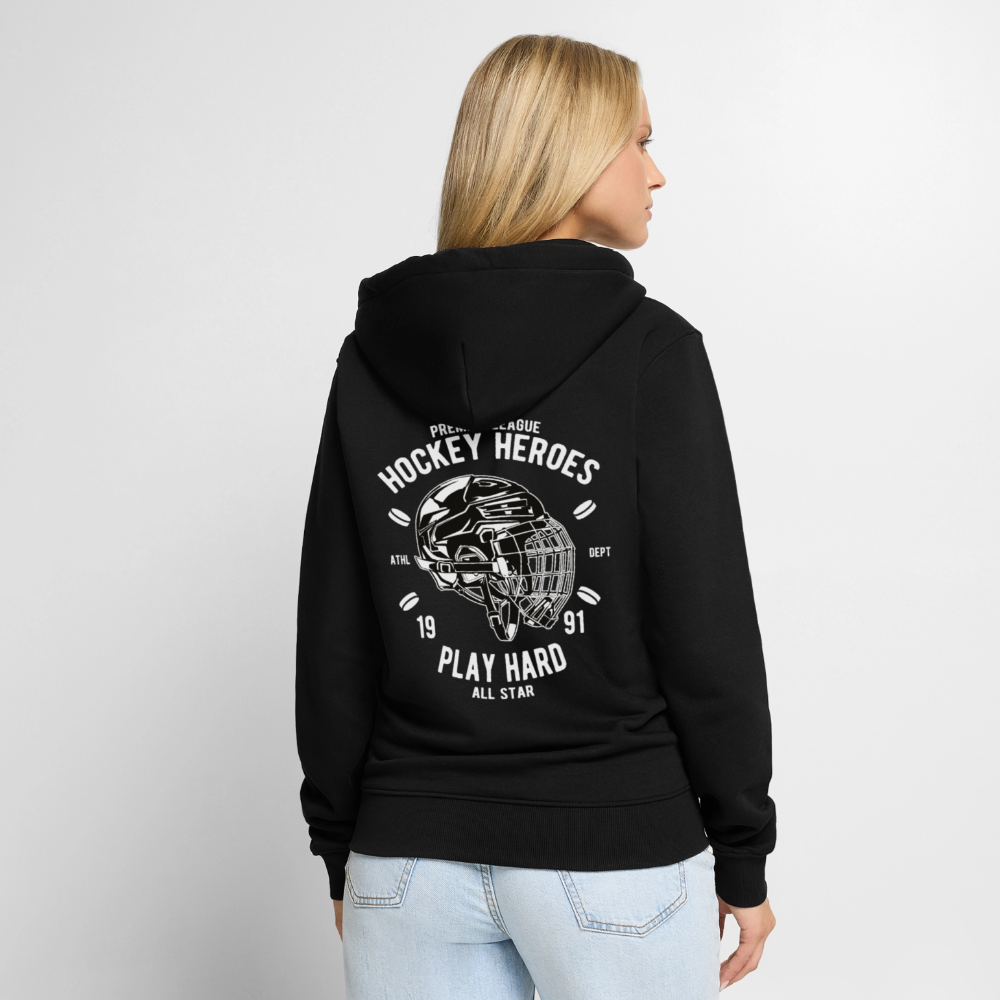 Hockey Heroes Men's Premium Hooded Jacket - black