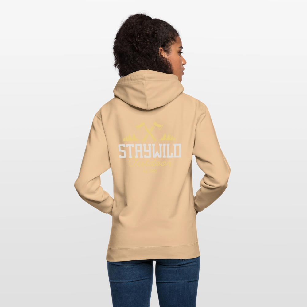 Sign Stay Wild Outdoors Unisex Hoodie - peach