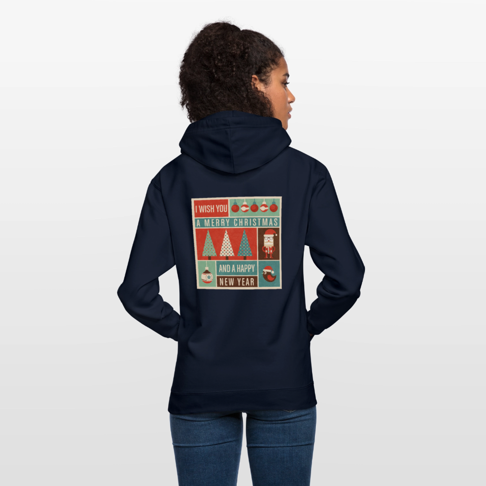 Merry Christmas & happy New Year Unisex Hoodie - navy