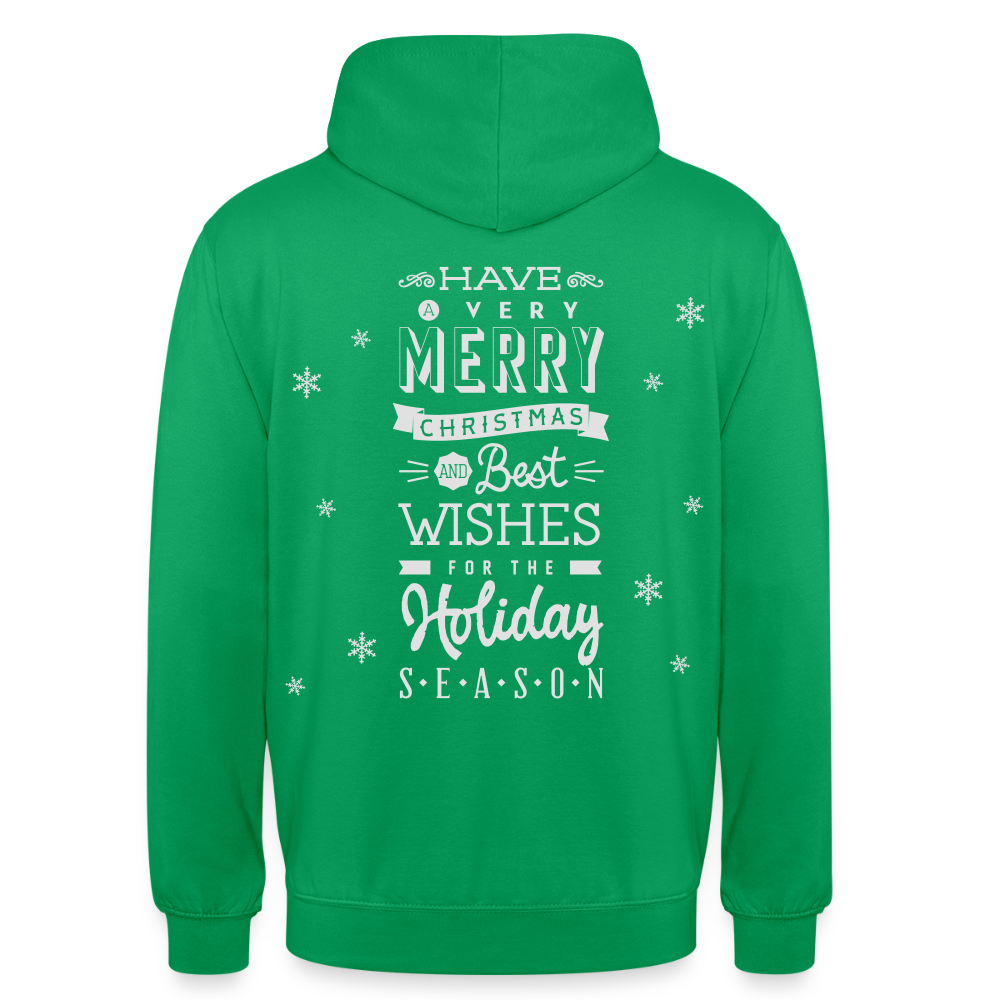 Merry Christmas Unisex Hoodie - kelly green