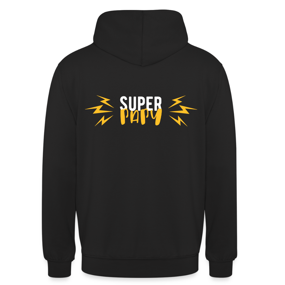 Super Papy 3 Unisex Hoodie - black