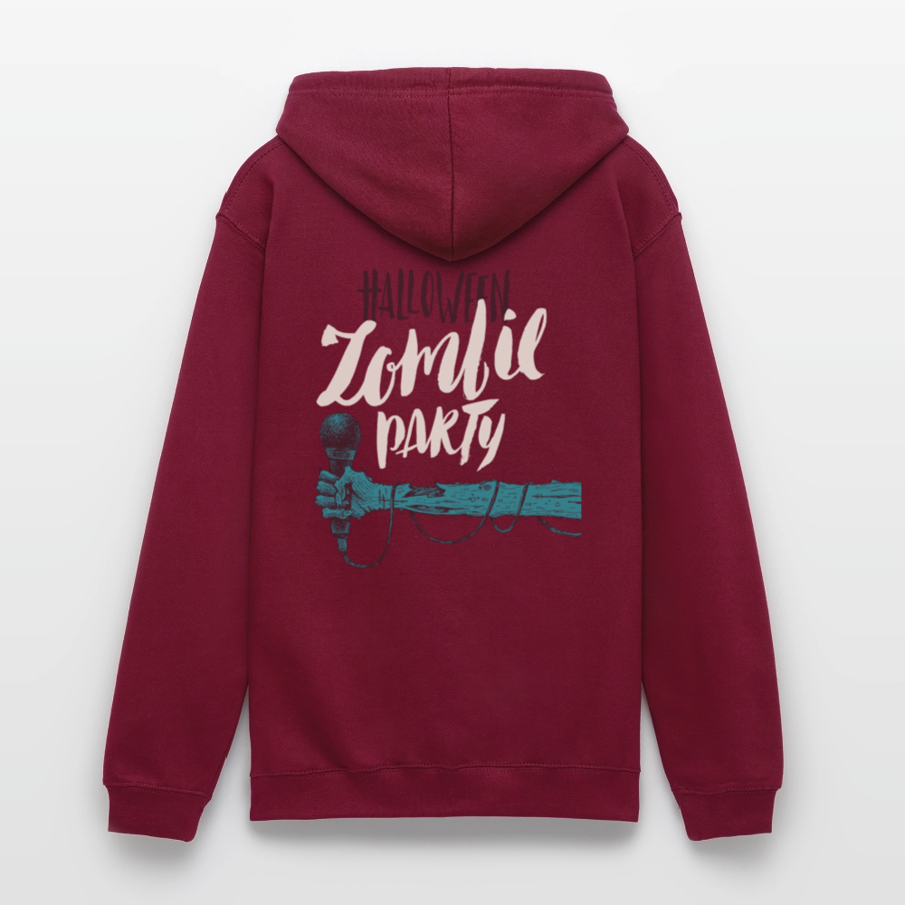 Halloween zombie party Unisex Hoodie - bordeaux
