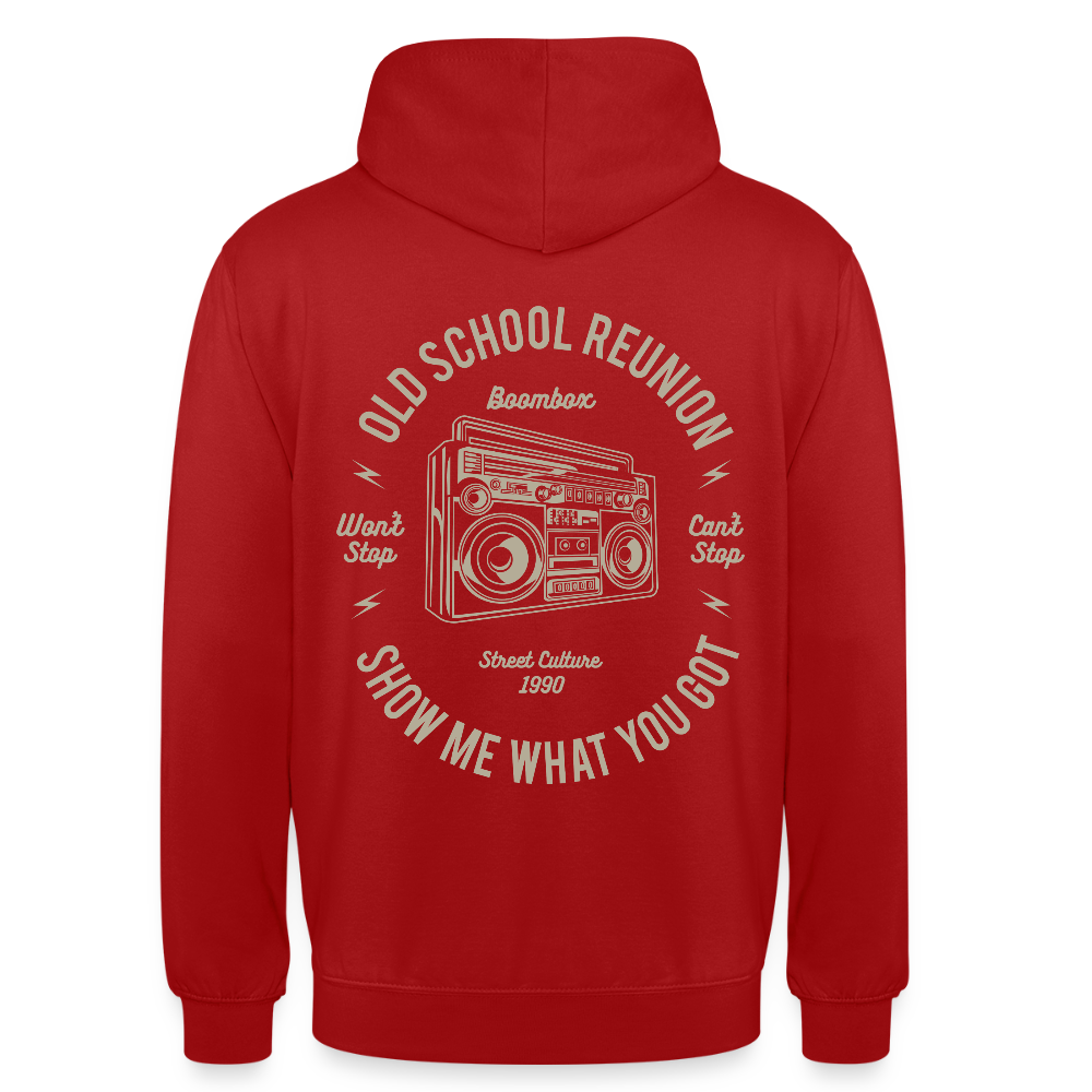 Old school reunion Unisex Hoodie - red