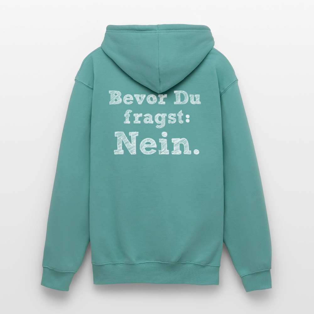 Before you ask Unisex Hoodie - pastel turquoise