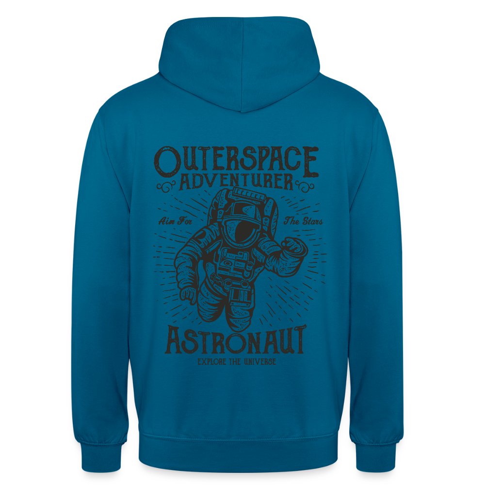 Astronaut Design Unisex Hoodie - deep sea blue 