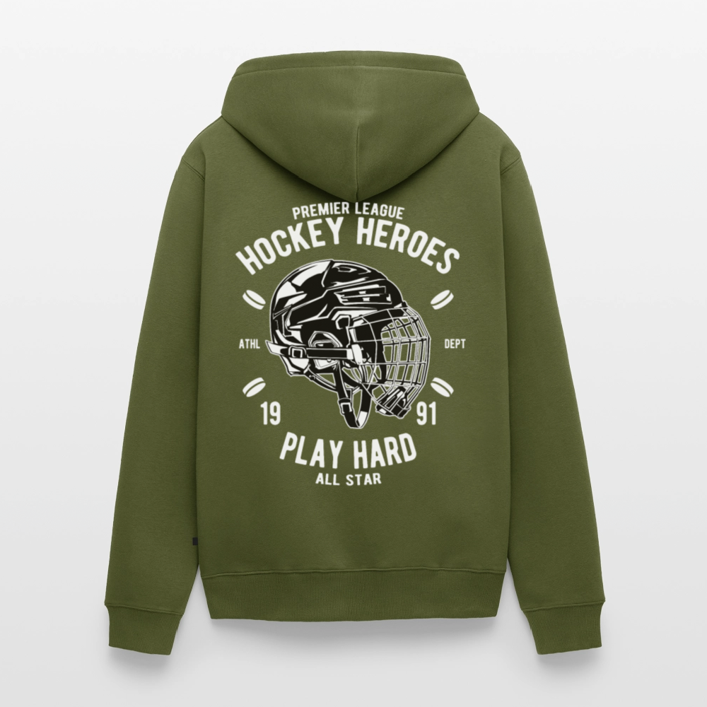 Hockey Heroes Men's Premium Hooded Jacket - khaki