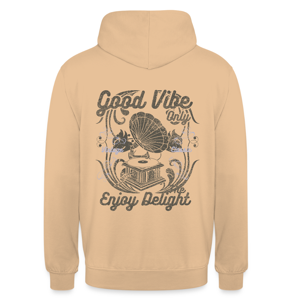 Good vibe Unisex Hoodie - peach
