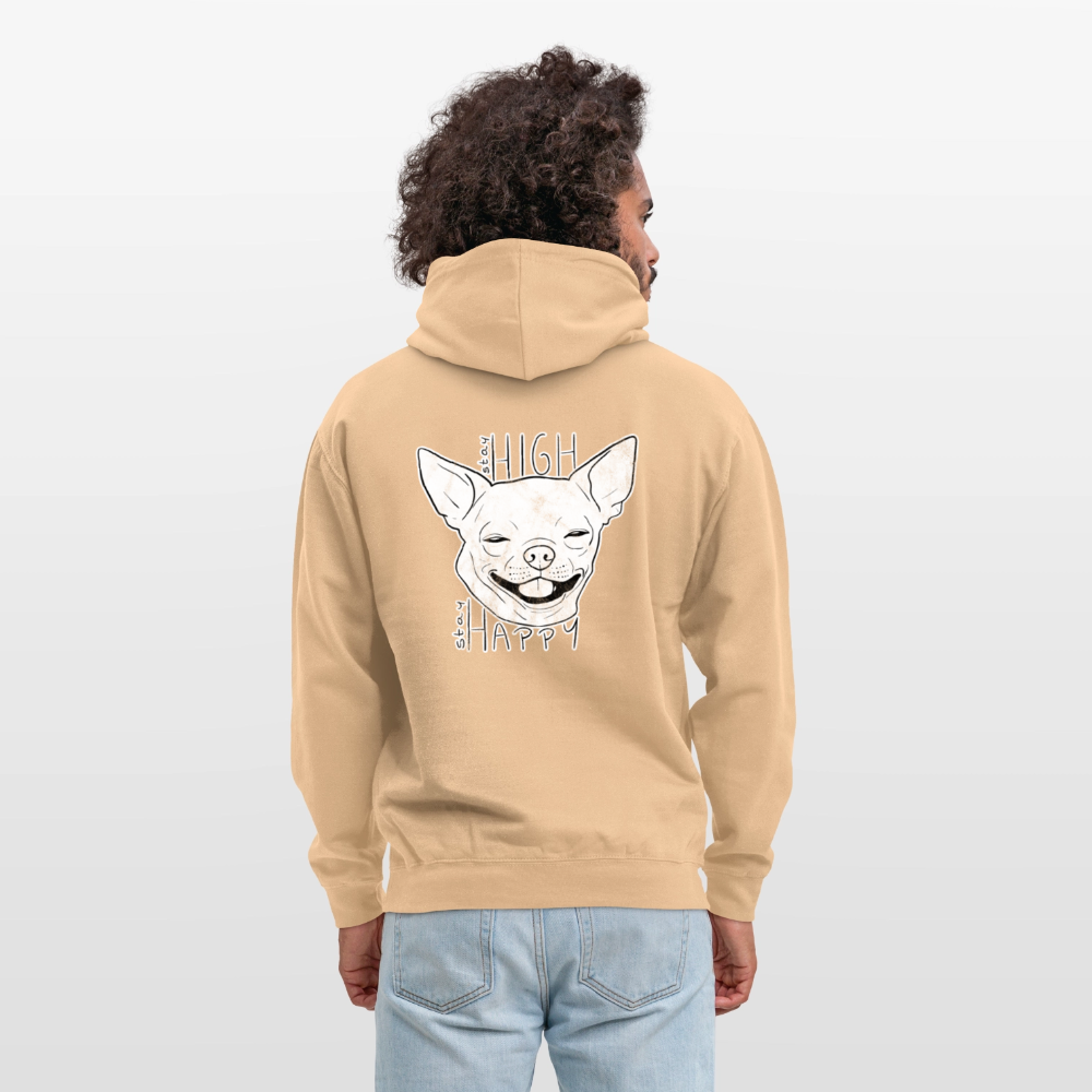 Stay high stay happy Unisex Hoodie - peach