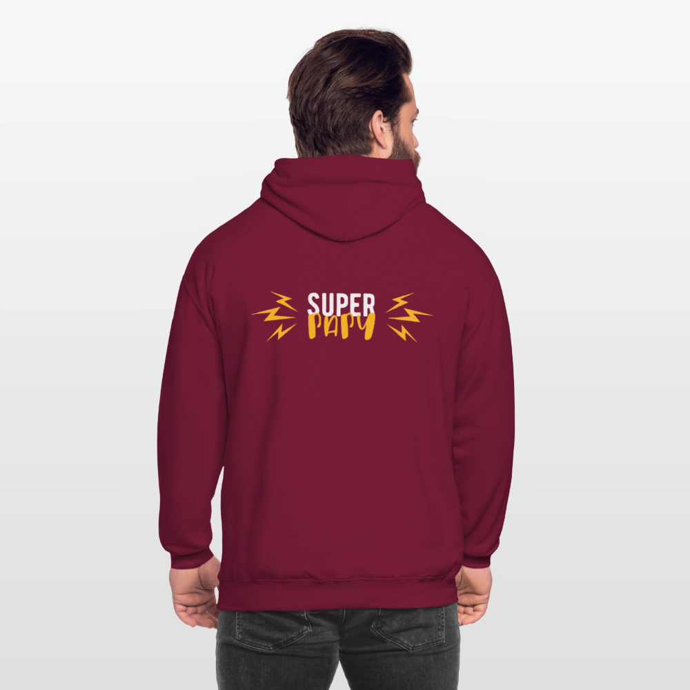 Super Papy 3 Unisex Hoodie - bordeaux