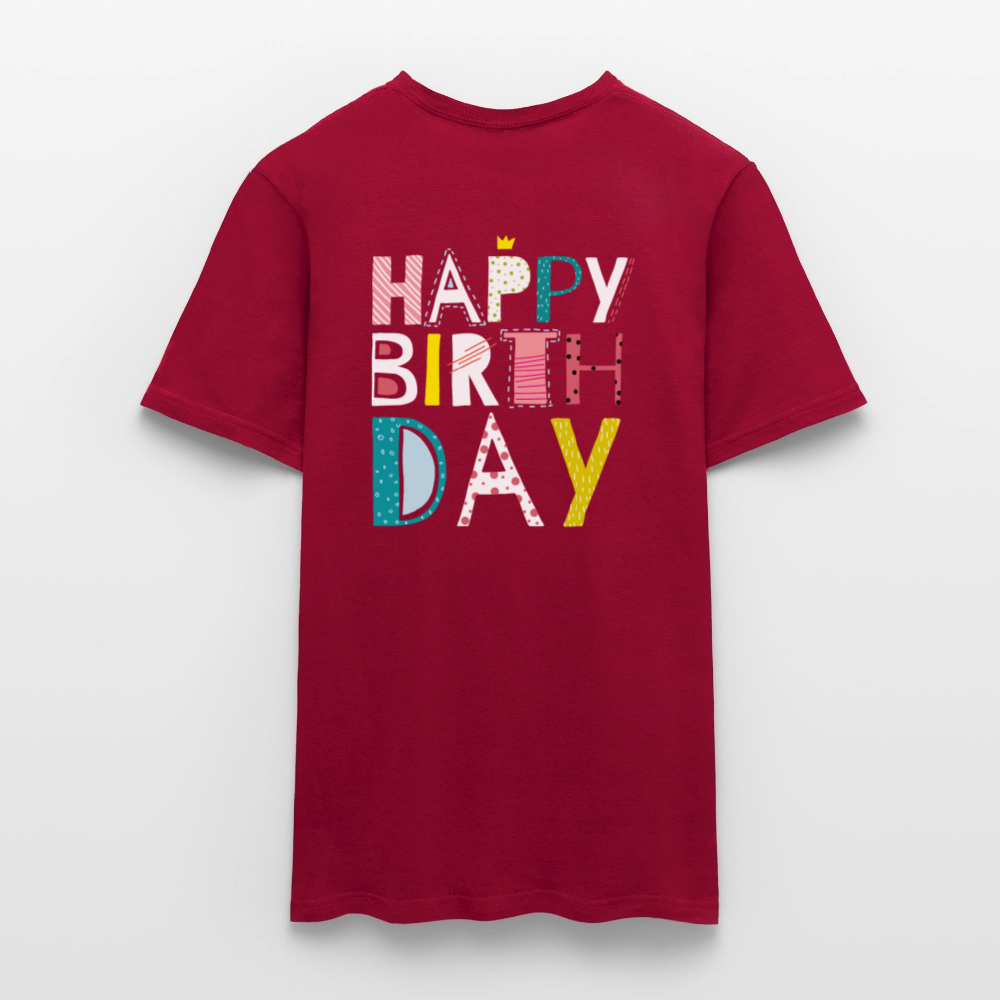Happy birthday Men's T-Shirt - brick red